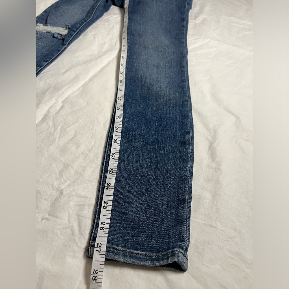 Frame Le High Skinny Distressed Blue Jeans 25 - Picture 11 of 12